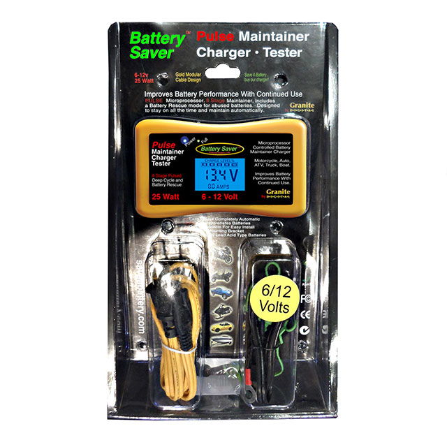 Maintainer, Charger & Pulse Cleaner – 25 Watt (6 & 12 Volt) (3015-LCD)