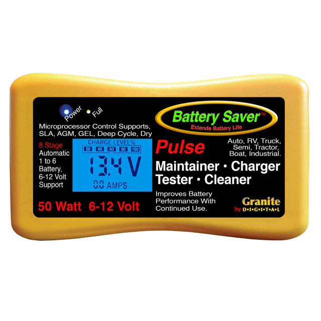 Charger, Maintainer, Cleaner & Tester – 50 Watt (6 & 12 Volt) (LCD) (2365-LCD)